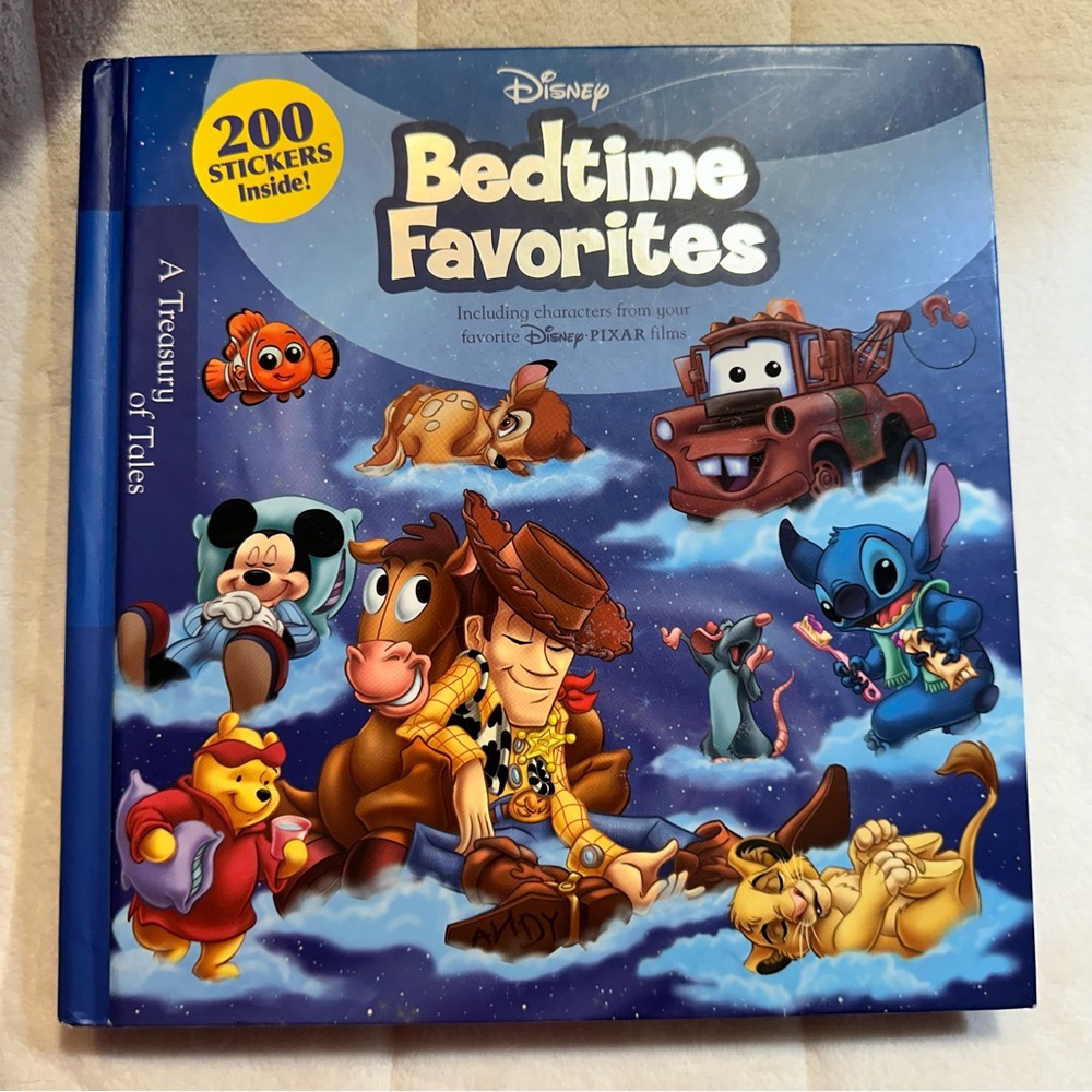 Disney bedtime favourites storybook collection with stickers